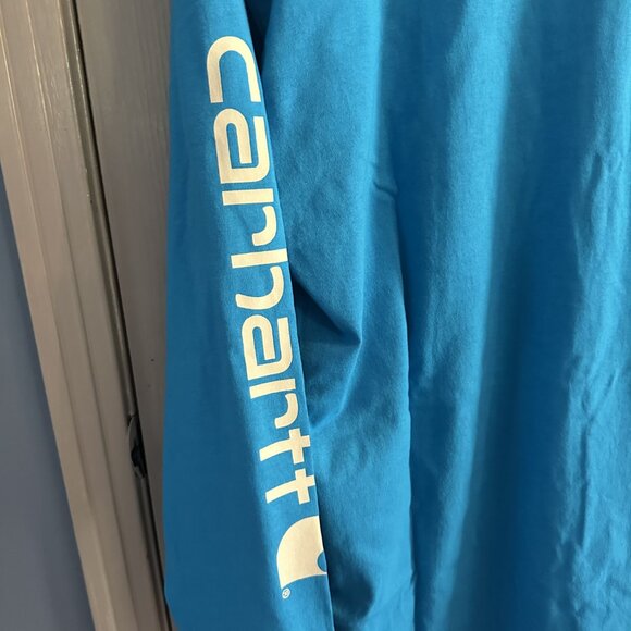 Carhartt Loose Fit Long Sleeve Logo Heavyweight Graphic T Shirt Size M NWT - Picture 5 of 5